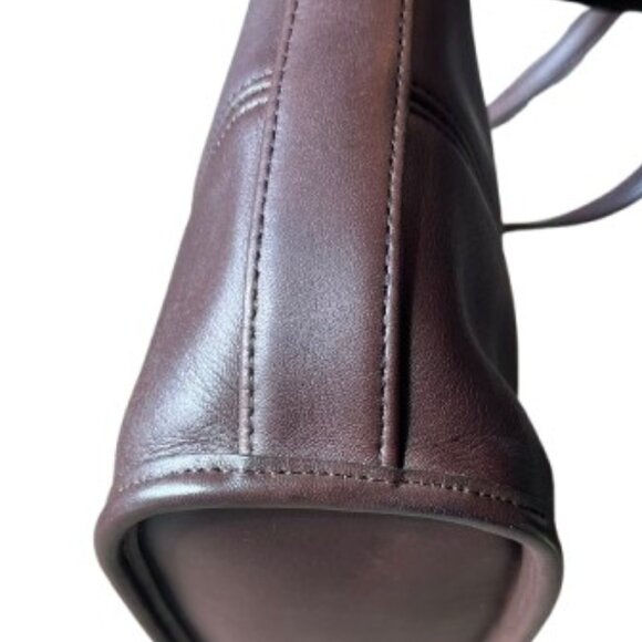 Coach Vintage Tribeca Dark Brown Mahogany Satchel Tote Purse Bag (9081)- LNC - Picture 7 of 9